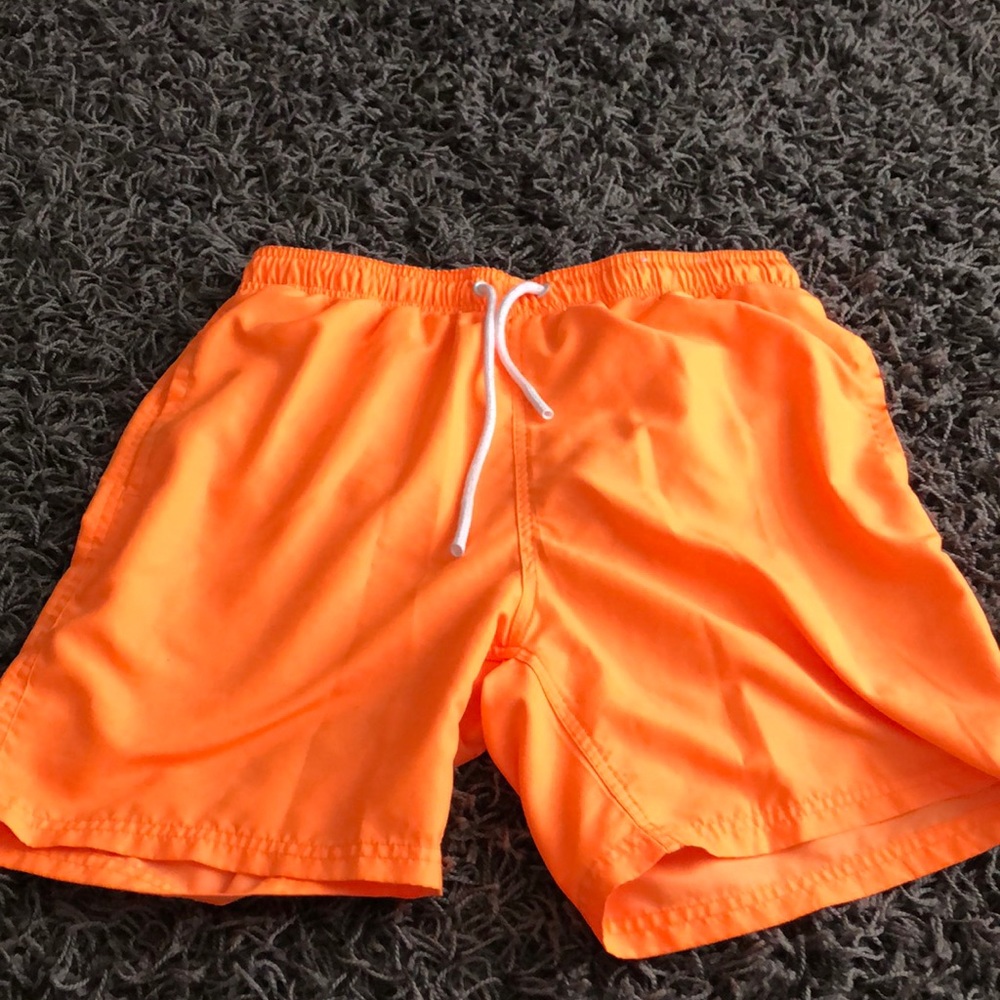Orange swim trunks